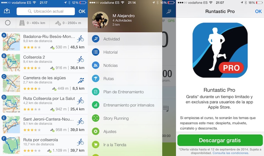 Apple regala Runtastic Pro desde su aplicación de Apple Store