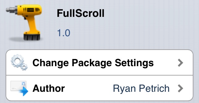 Visualiza y navega por cualquier aplicación a pantalla completa con FullScroll (Cydia)