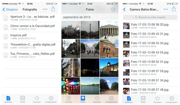 Dropbox recibe un lavado de cara actualizando su interfaz a iOS 7