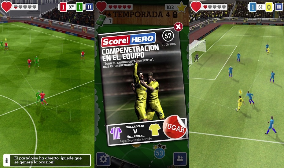 Score! Hero, el juego de fútbol que nos tiene enganchados