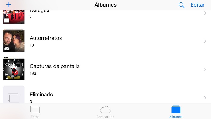 iOS 9 beta 3 añade dos nuevas carpetas automáticas a la app de Fotos