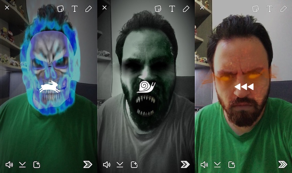Snapchat añade 3 nuevos filtros: cámara lenta, avance rápido y rebobinar