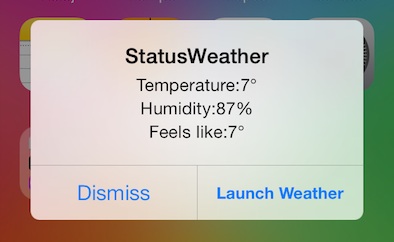 StatusWeather mostrará la temperatura actual en la barra de estado de iOS