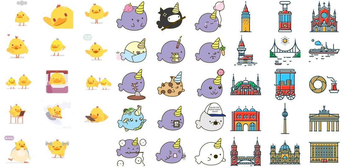 Stickers para iMessage - Selección mayo