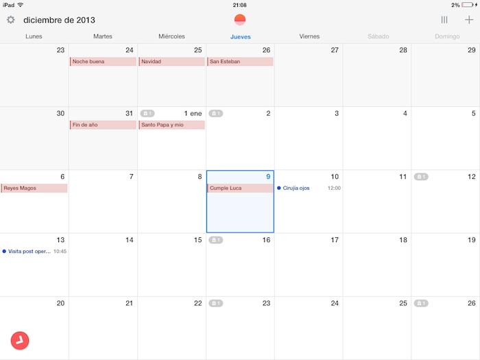 Sunrise se actualiza y ya es compatible con iPad