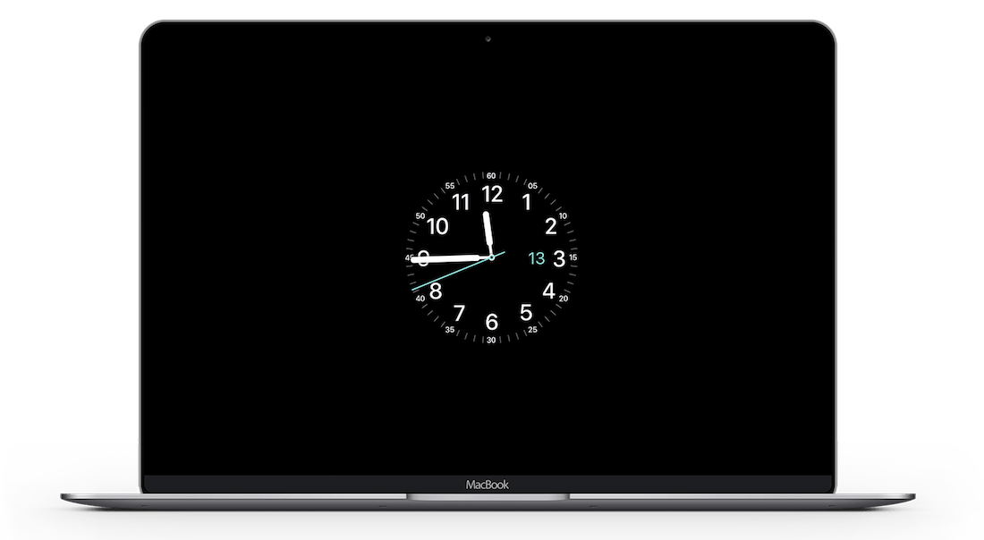 Usar las esferas del Apple Watch como salvapantallas en Mac