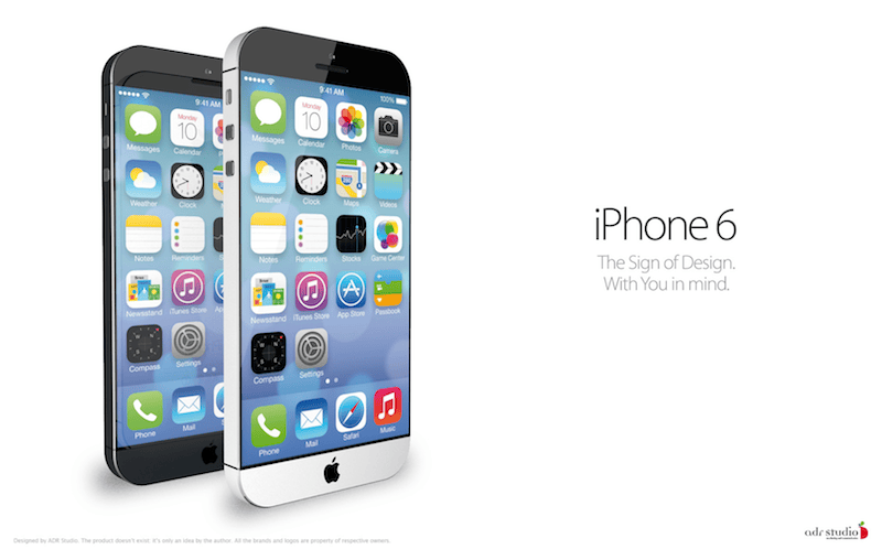 Llega un nuevo concepto de iPhone 6 de 4,3″, con procesador A7 y Touchpad