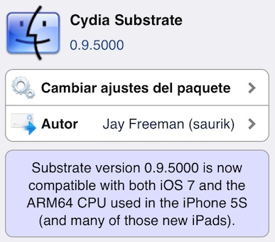 Mobile Substrate se actualiza a iOS 7 y pasa a llamarse Cydia Substrate