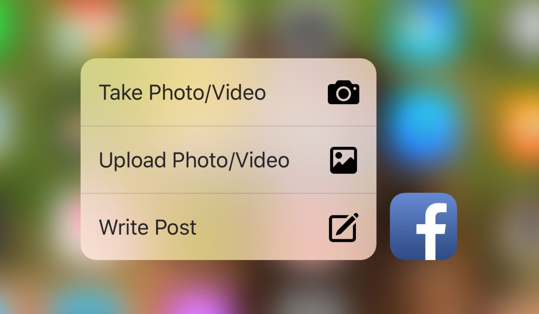 Facebook agrega soporte para 3D Touch en su reciente actualización