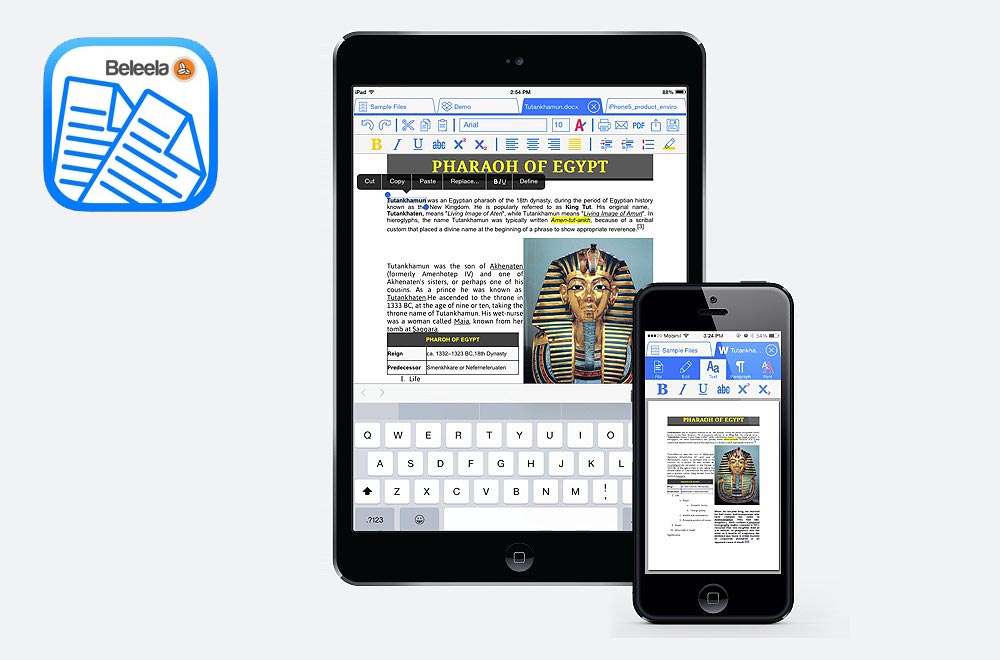 Crea y edita documentos en Word con iDocs, gratis para iPhone y iPad