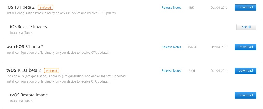 iOS 10.1 beta 2