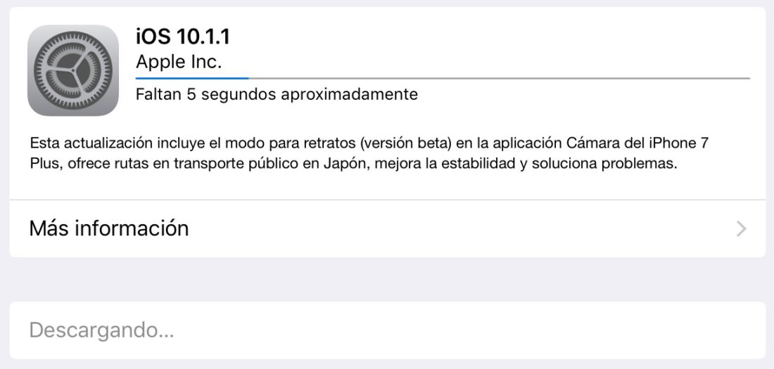 iOS 10.1.1 updated