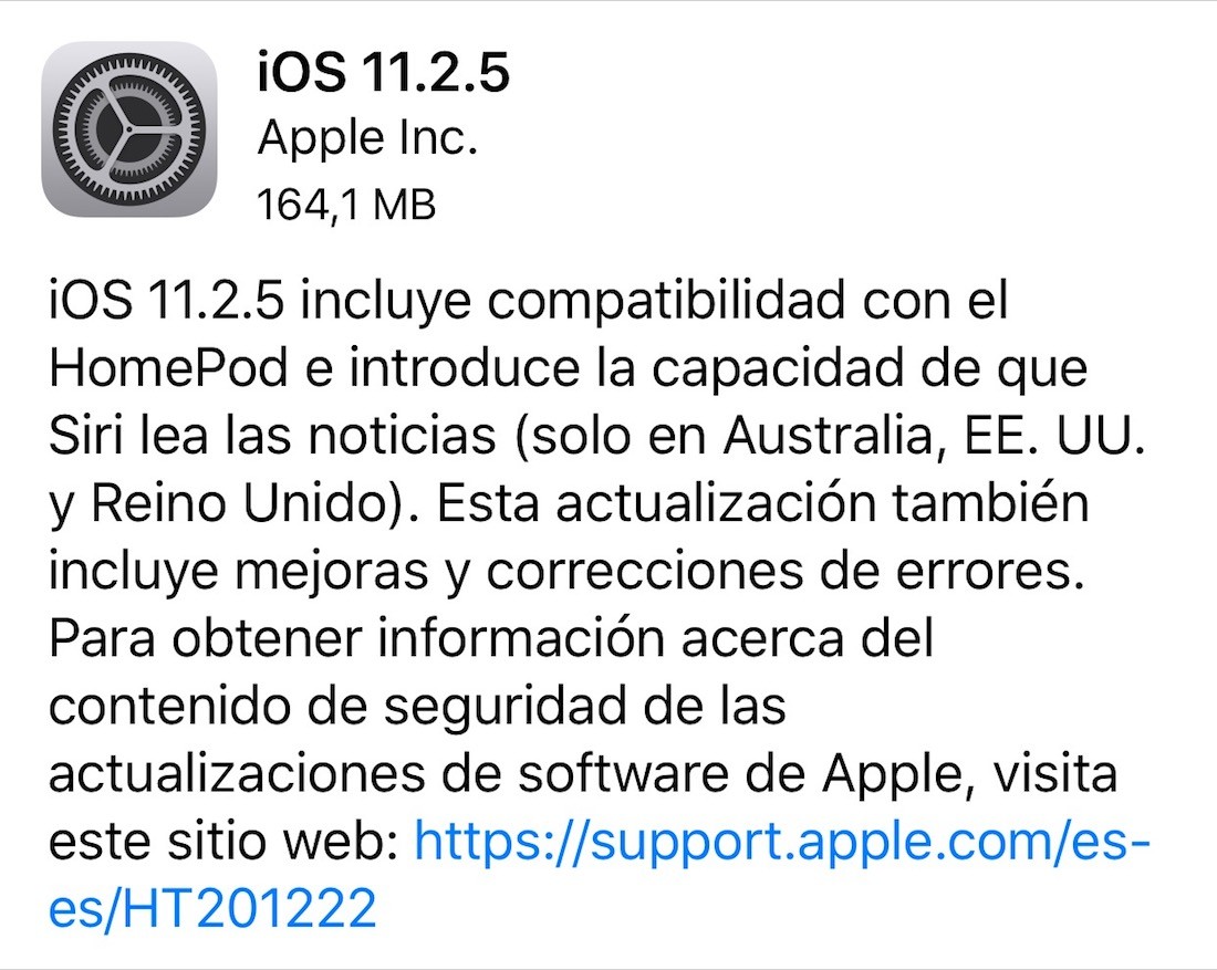 iOS 11.2.5