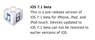 Apple publica la primera beta de iOS 7.1 para desarrolladores