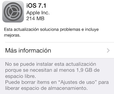 iOS 7.1 ya está disponible para todo el mundo