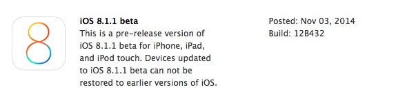 La primera beta de iOS 8.1.1 ya está entre los desarrolladores