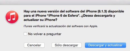 iOS 8.1.3 ya está disponible