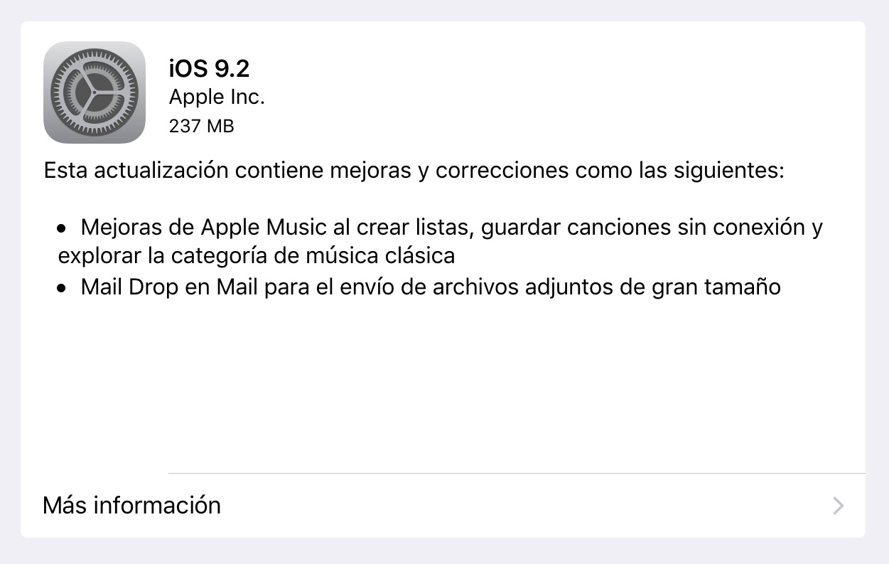 iOS 9.2 llega con Safari View Controller y mejoras en Apple Music