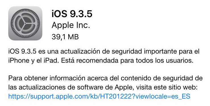 iOS 9.3.5