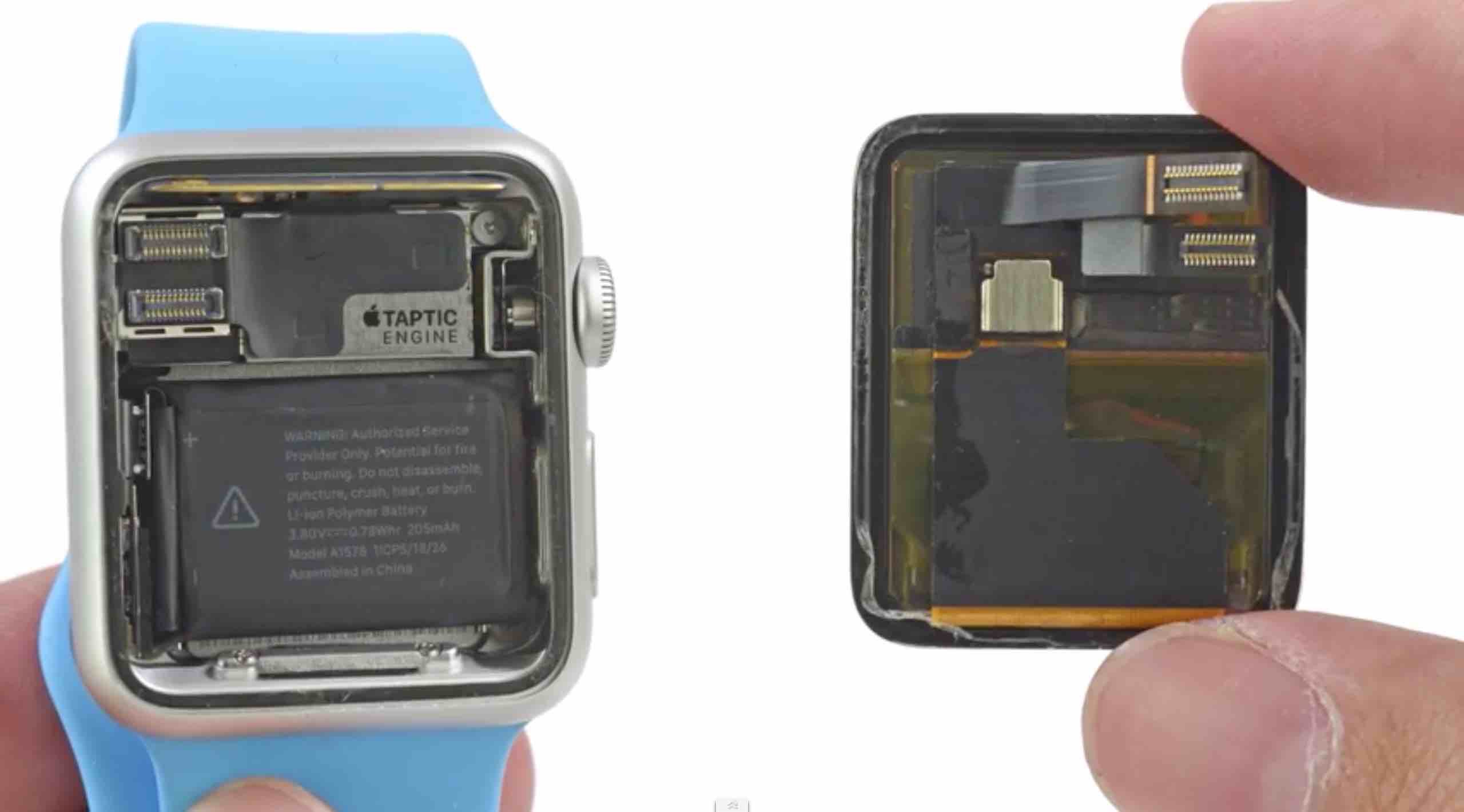 iFixit nos muestra un completo despiece del Apple Watch