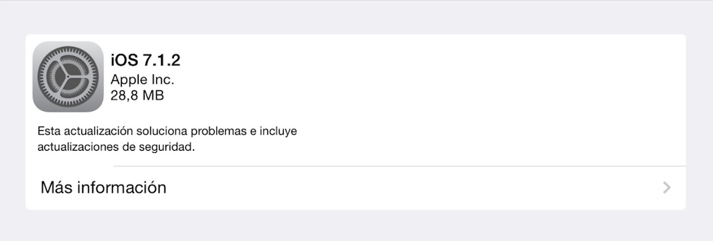 Apple ha dejado de firmar iOS 7.1.2.: se acabaron los downgrades