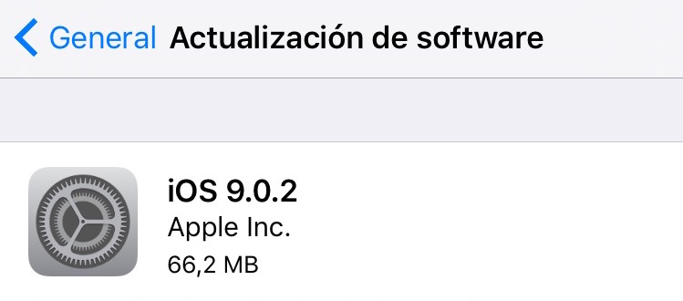 Apple deja de firmar iOS 9.0.2