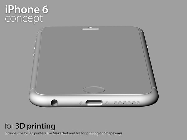 ¿Tienes una impresora 3D? Imprime tu propia maqueta de iPhone 6