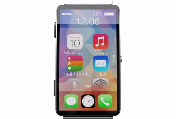Un nuevo concepto nos muestra un iWatch con pantalla curvada de 2,5″