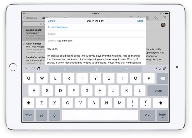Surgen algunos problemas con el correo electrónico en iOS 9
