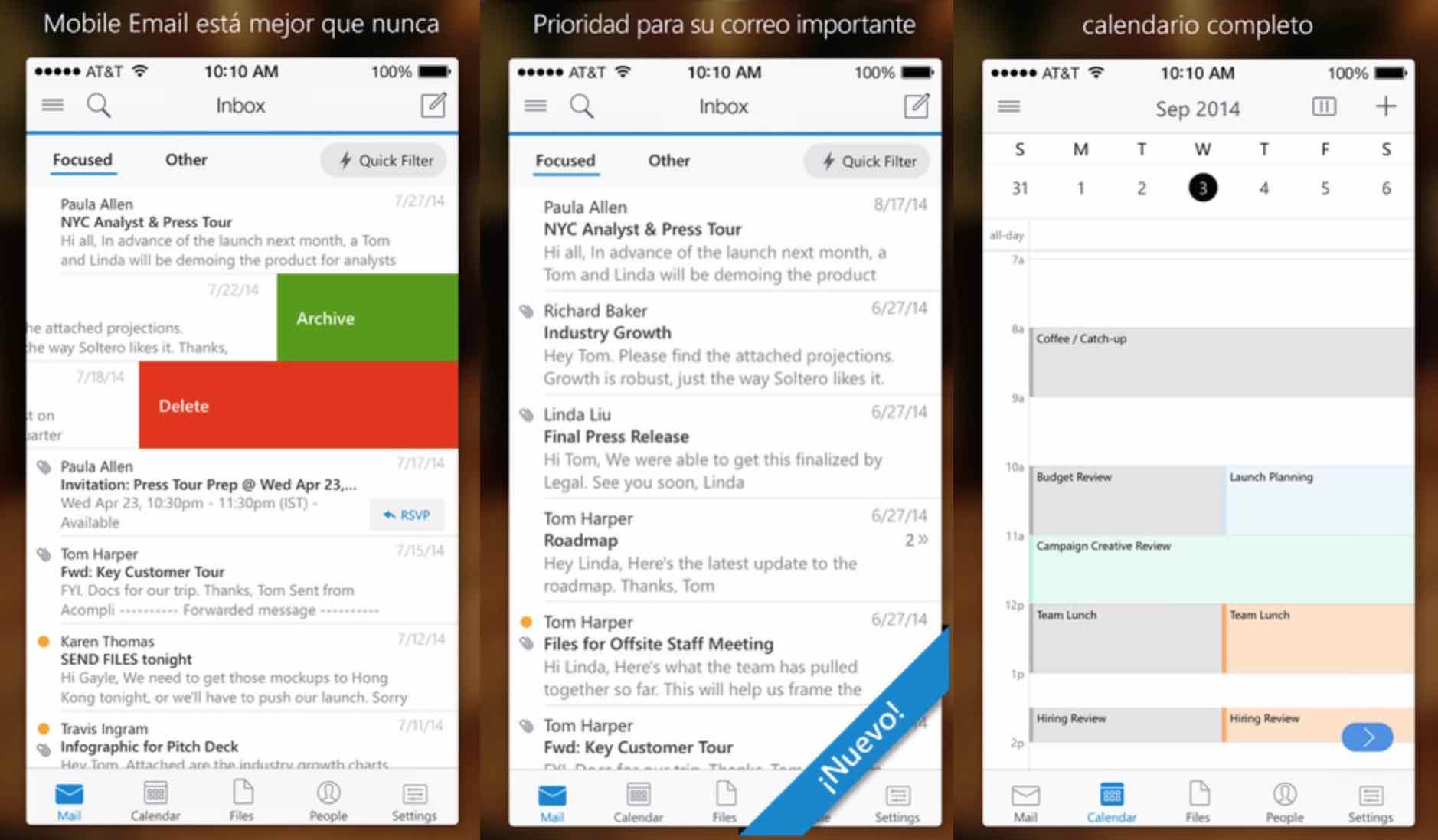 Outlook para iOS ya soporta cuentas IMAP