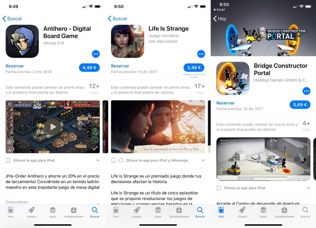 reservas App Store