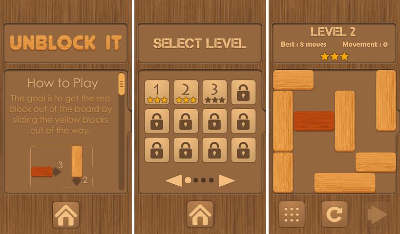 Resuelve puzles de ladrillos en escasos movimientos con Unblock It, gratuito por tiempo limitado