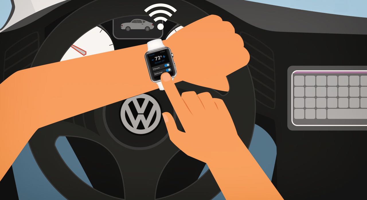 Volkswagen presenta una aplicación para gestionar el automóvil desde el Apple Watch