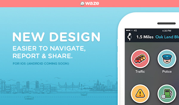 Waze 4.0 llega a la App Store cargada mejoras y novedades