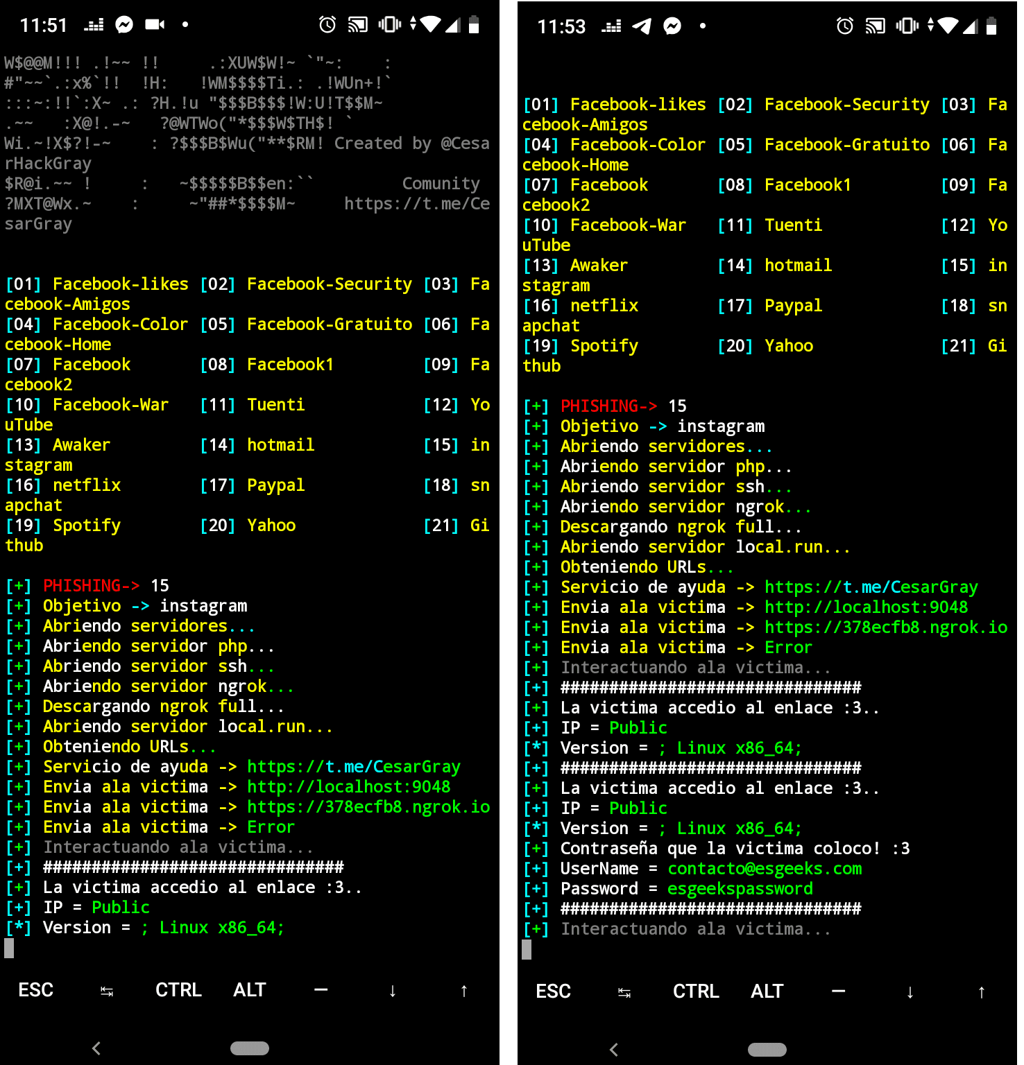 How to install ngrok in termux? Socialsploit Phishing Redes Sociales Con Ngrok Y Serveo Esgeeks