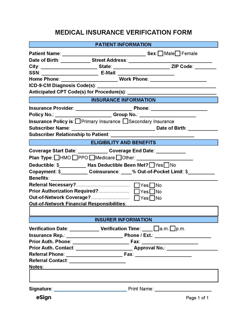 Insurance Verification Form Pdf - Modern Full HD Nature Pictures | Free Download