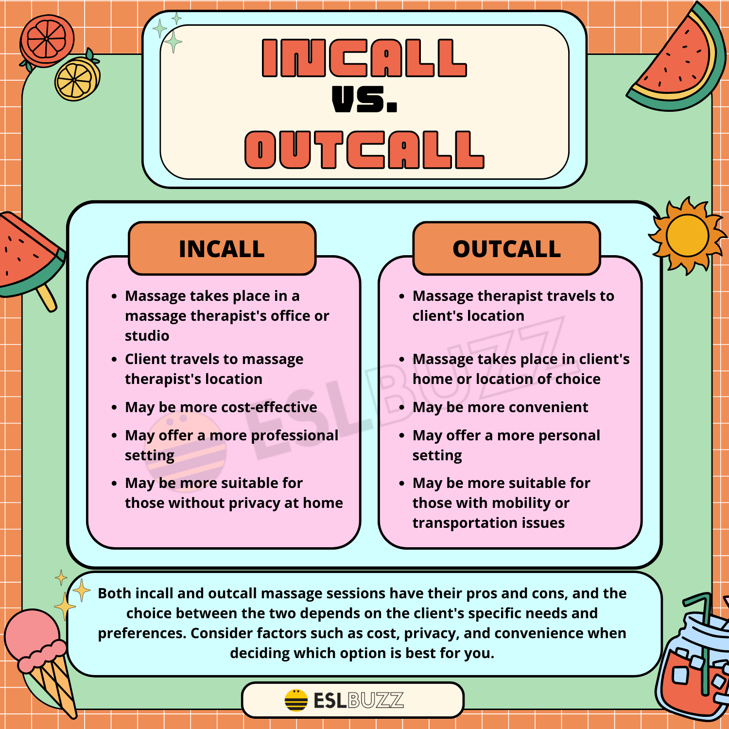 Incall vs. Outcall: Which is the Best Choice for You? - ESLBUZZ