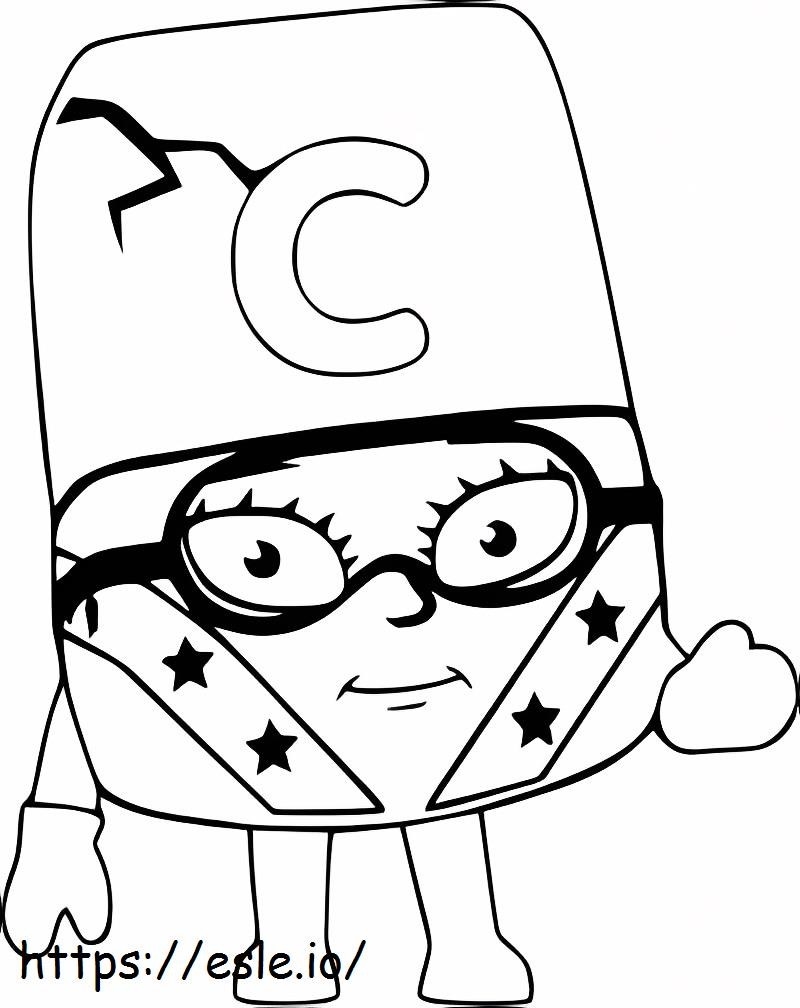 Alphablocks c coloring page