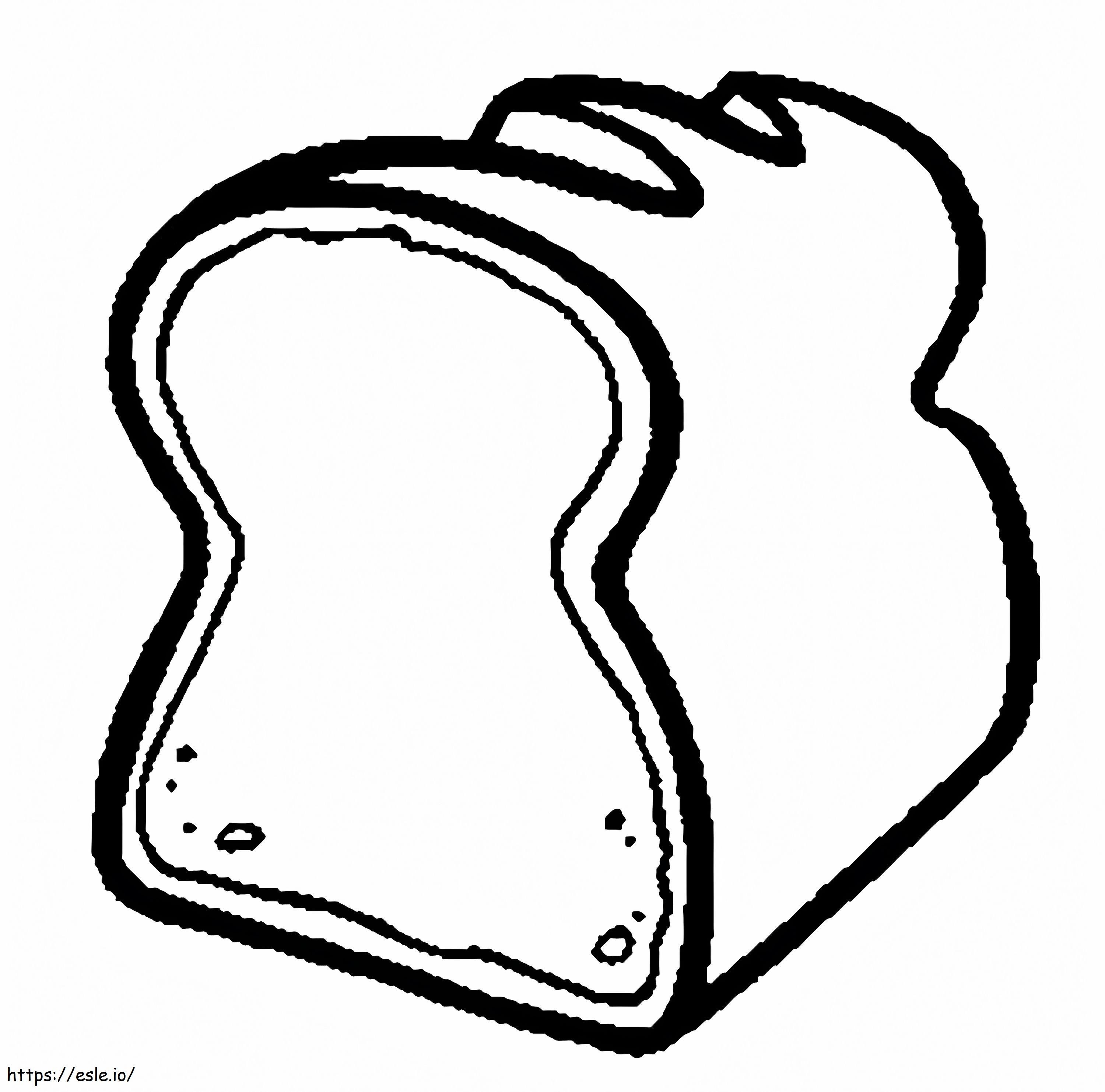 Printable bread coloring page