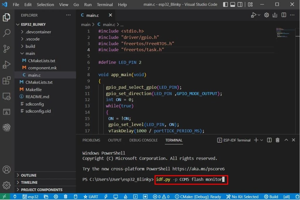Getting Started with ESP32 using ESP-IDF