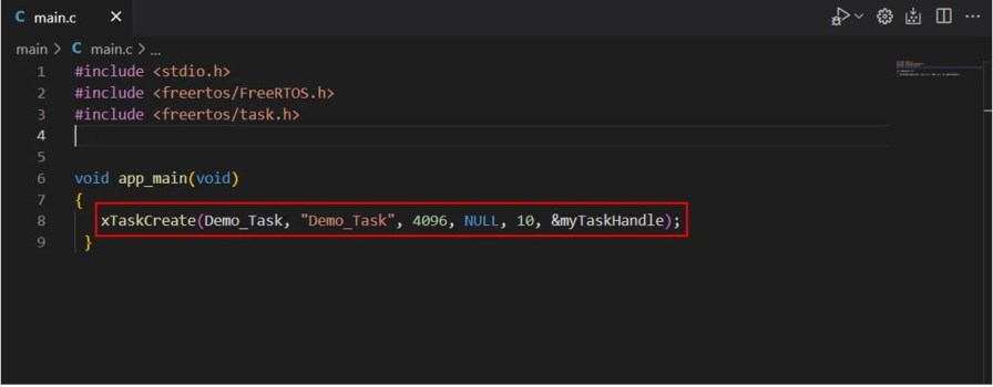 FreeRTOS Create Tasks Example1 1