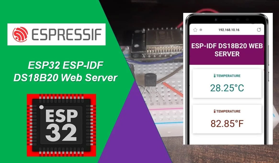 ESP32 DS18B20 Web Server ESP-IDF - ESP32 ESP-IDF