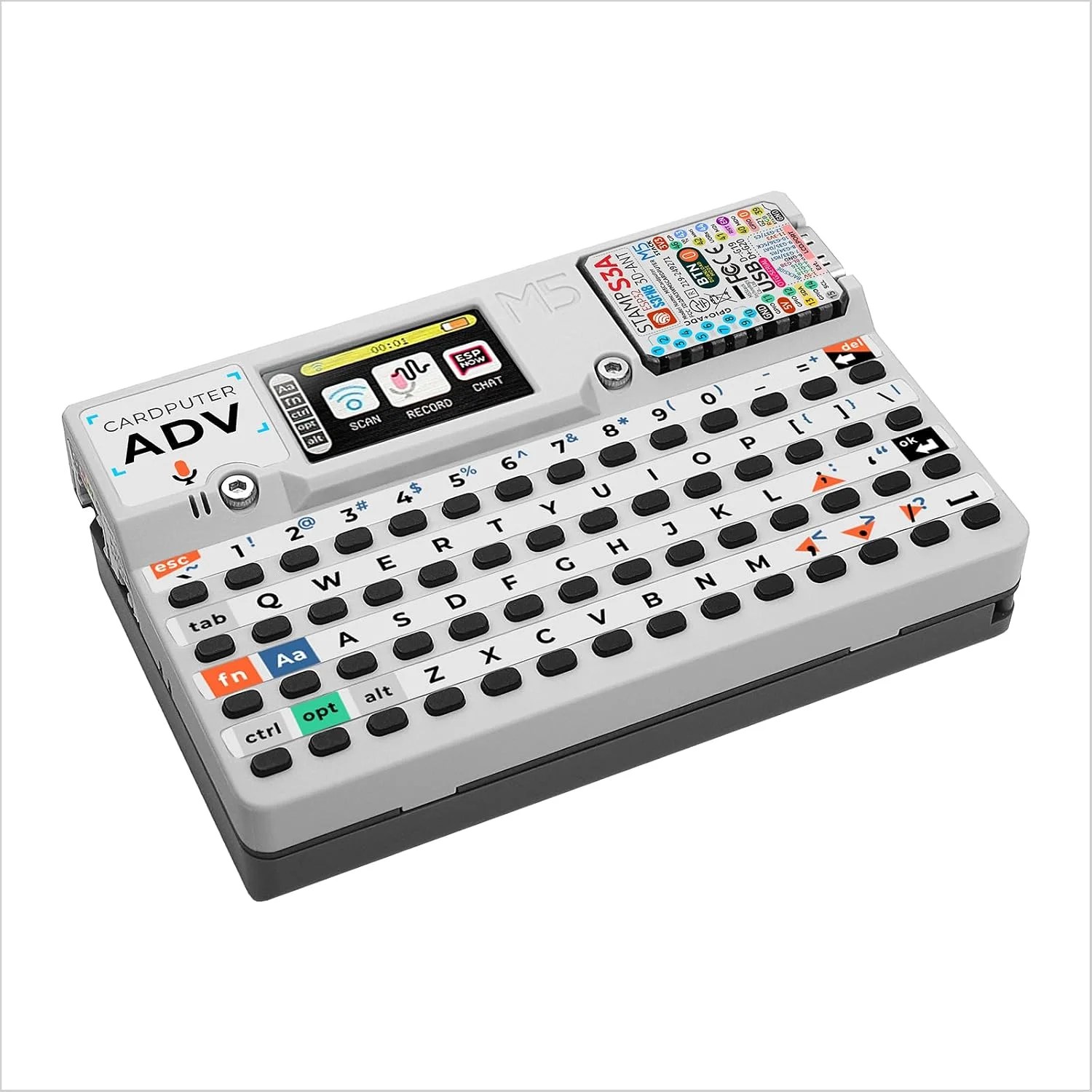 M5Stack Cardputer Adv ESP32-S3 pocket computer with keyboard and screen
