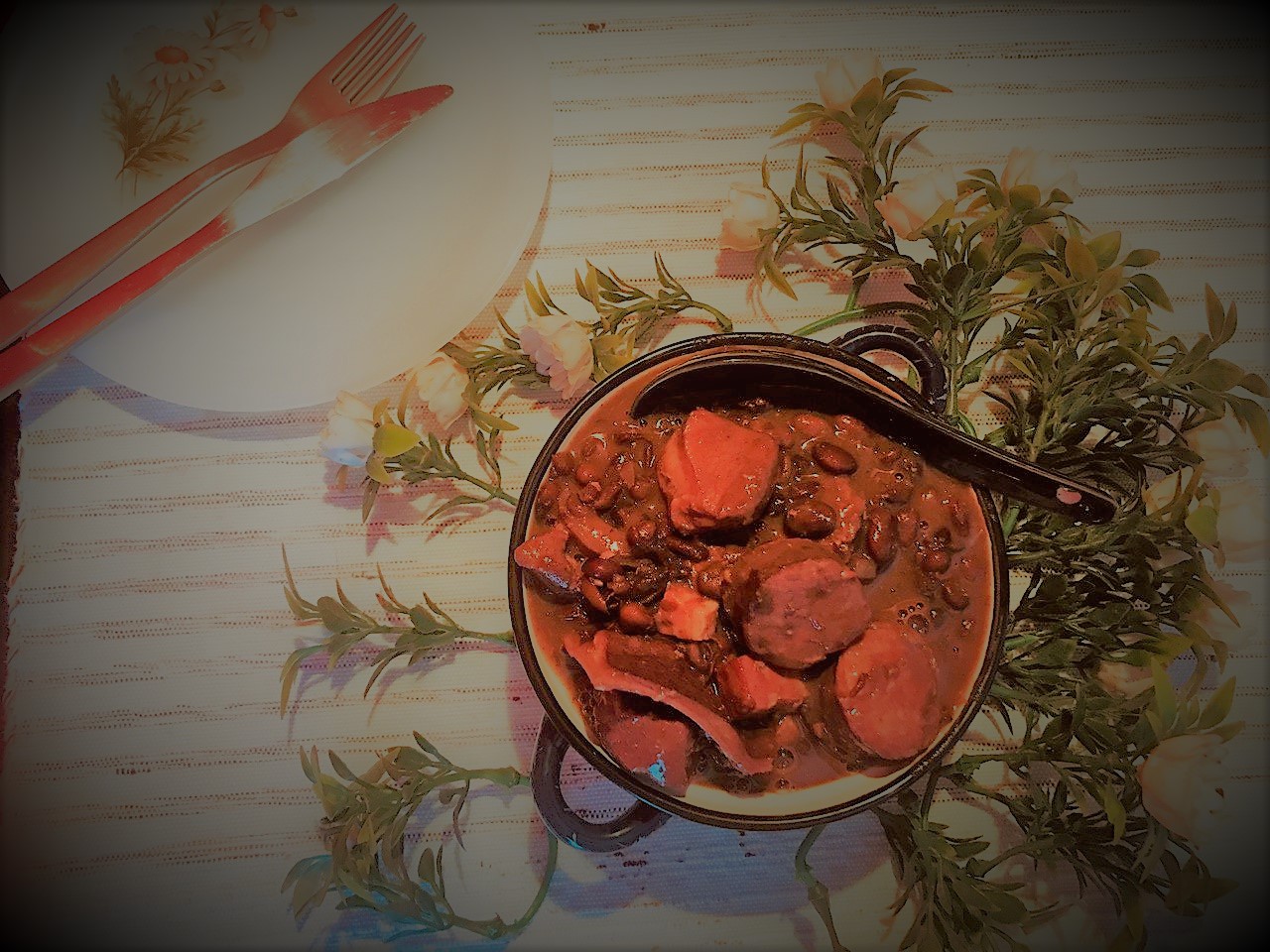 Feijoada Brasileira confecionada por uma Portuguesa