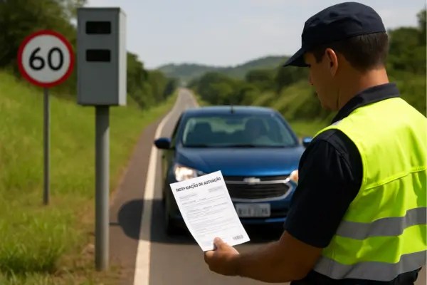 multa por excesso de velocidade