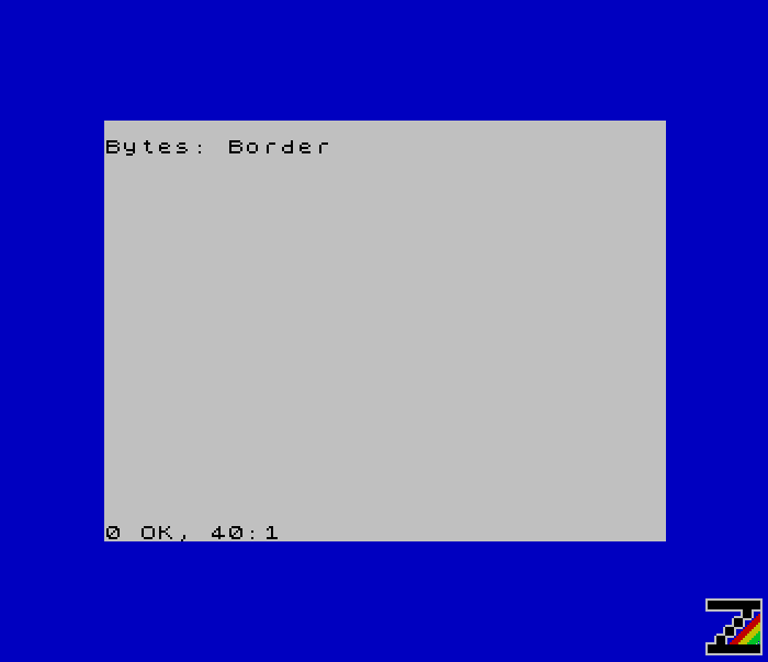 ZX Spectrum Assembly, Hello World