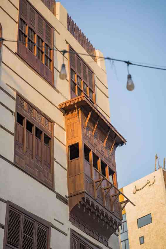 al-balad-jeddah-edificios balcón tipico de al balad en Jeddah