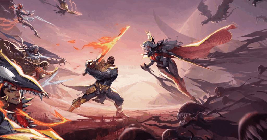 Season 3.5 Throne of Knull cinematic featuring Hela and Blade