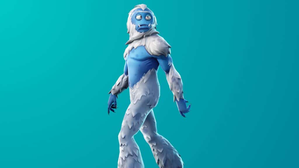 Trog Fortnite skin featuring a goofy blue yeti character.