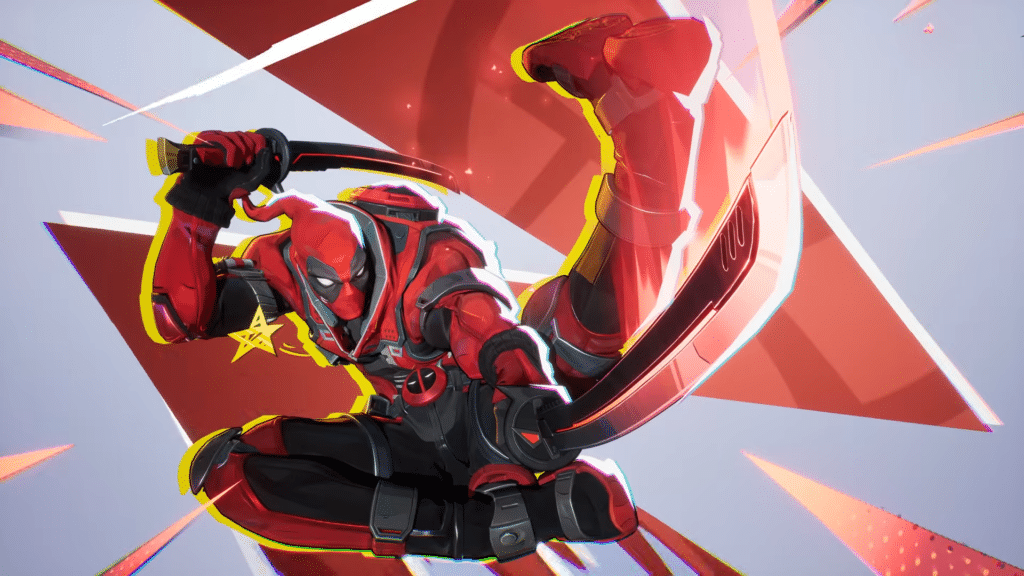 Marvel Rivals Deadpool default MVP animation still frame